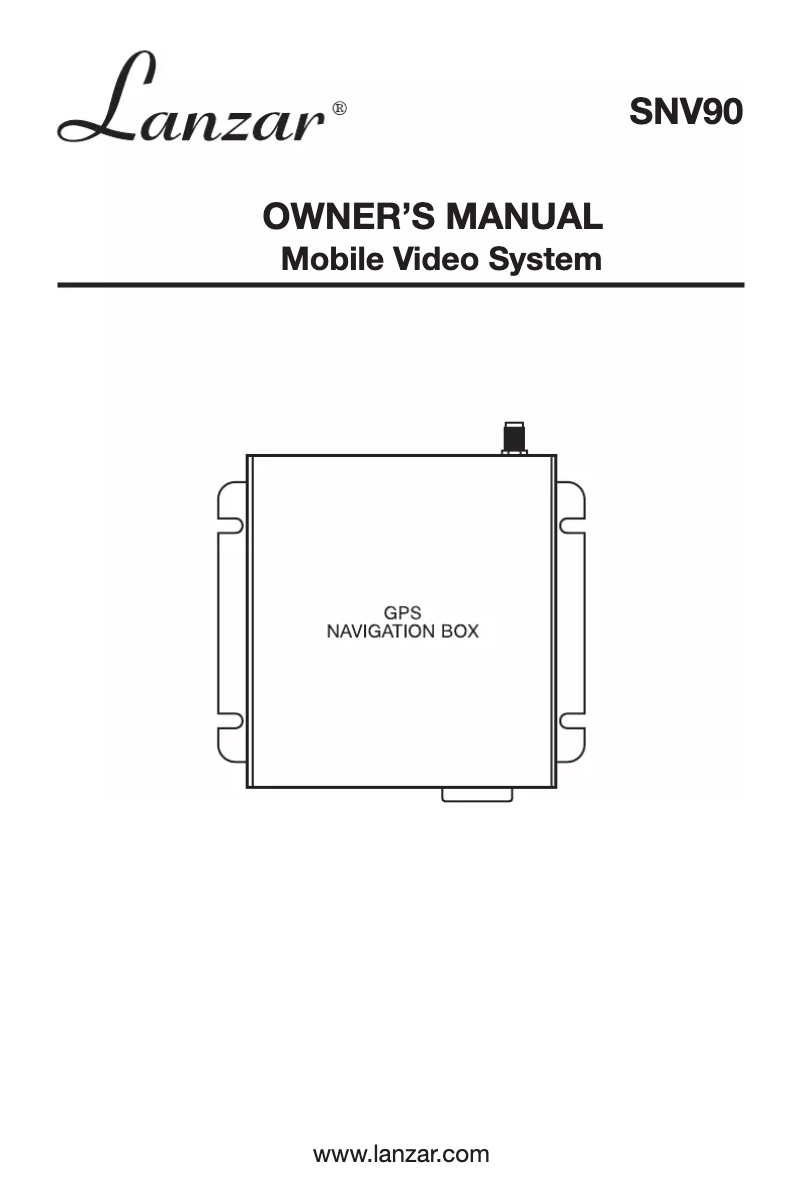 Imagen de la primera página del manual del dispositivo SNV90