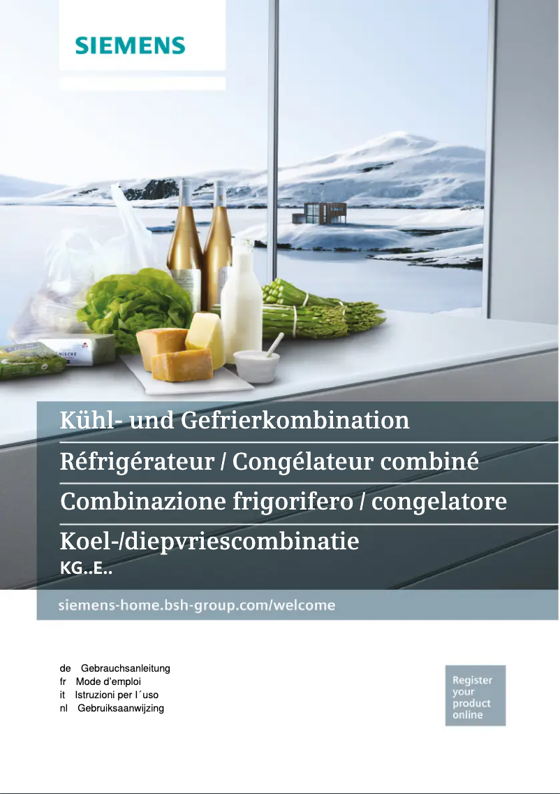 Página nº 1 - Manual de usuario Siemens iQ300 KG36E2L4A