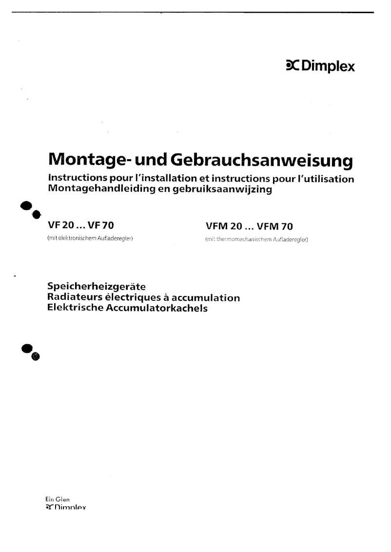 Imagen de la primera página del manual del dispositivo VFM20