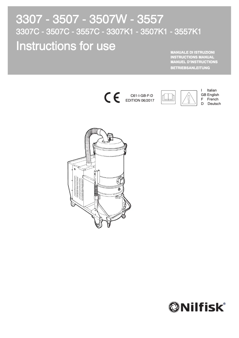 Página nº 1 - Manual de usuario Nilfisk iD100