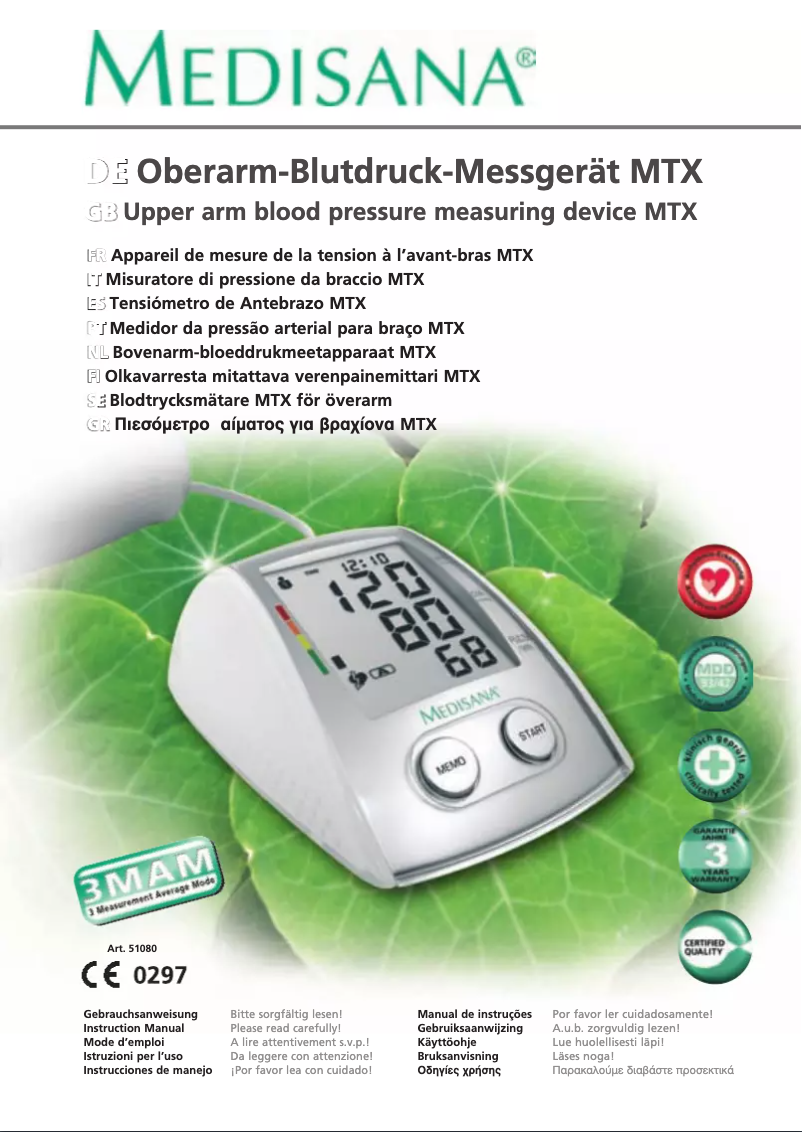 Imagen de la primera página del manual del dispositivo MTX