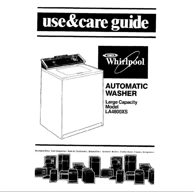 Página 1 del manual Manual de usuario Whirlpool LA4800XS