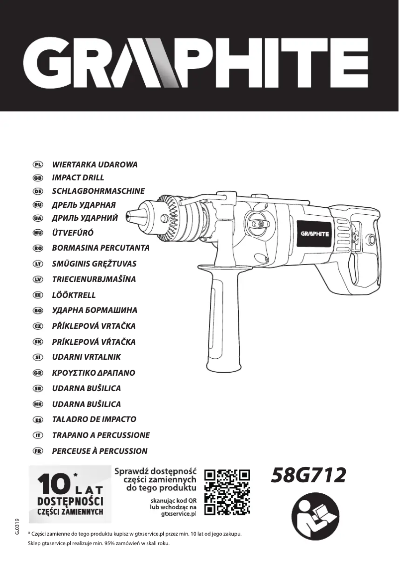Página 1 del manual Manual de usuario Graphite 58G712
