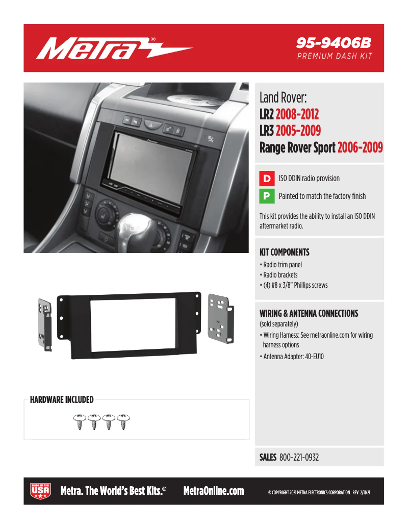 Imagen de la primera página del manual del dispositivo 95-9406B