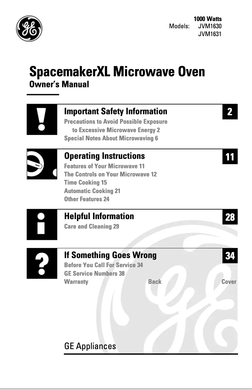 Imagen de la primera página del manual del dispositivo JVM1631CD