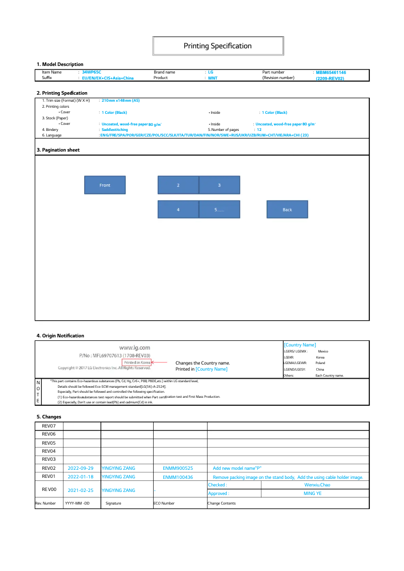Página nº 1 - Manual de usuario LG UltraWide 34WP65CP
