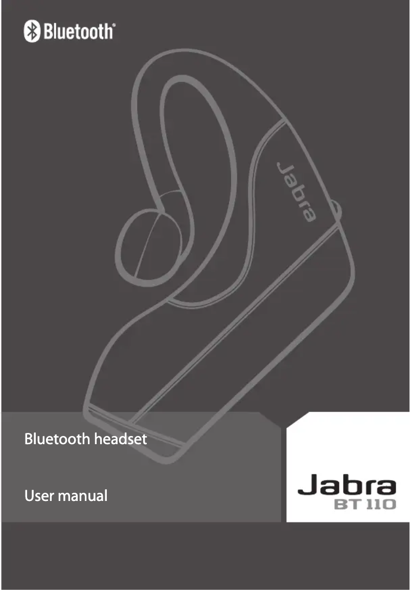 Página 1 del manual Manual de usuario Jabra BT110