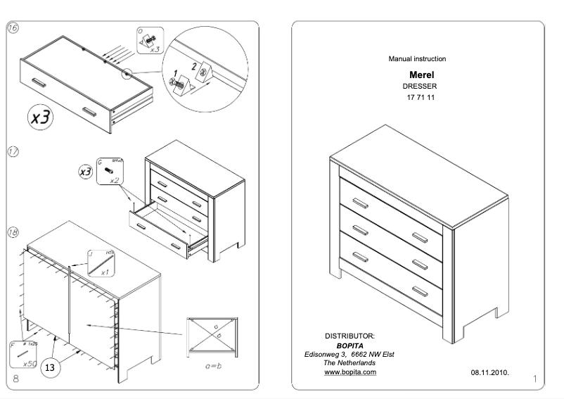 Página 1 del manual Manual de usuario Bopita Merel