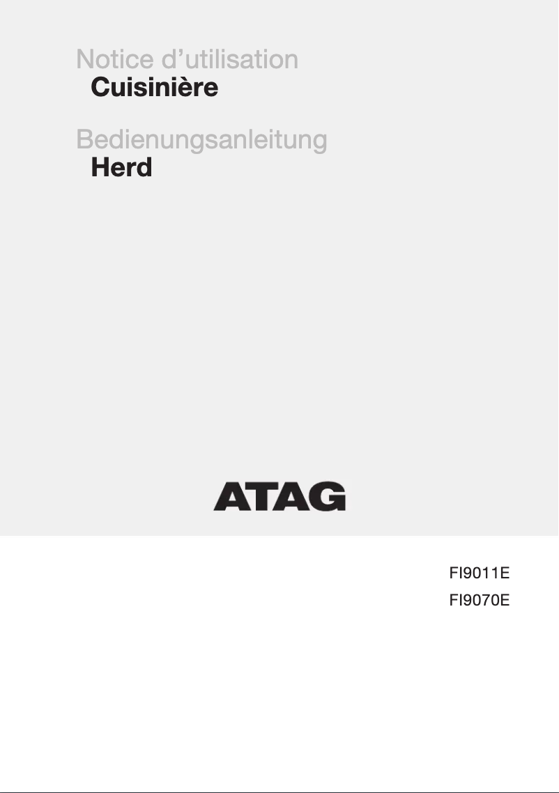 Página 1 del manual Manual de usuario Atag FI9070E