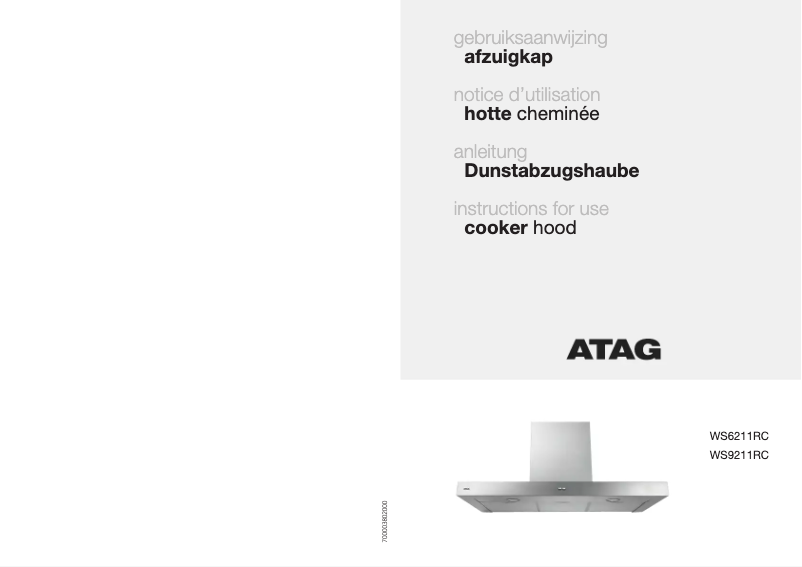 Página 1 del manual Manual de usuario Atag WS6211RC