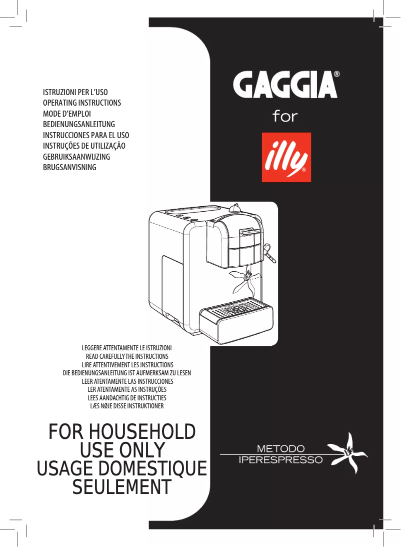 Página 1 del manual Manual de usuario Gaggia GXI/01