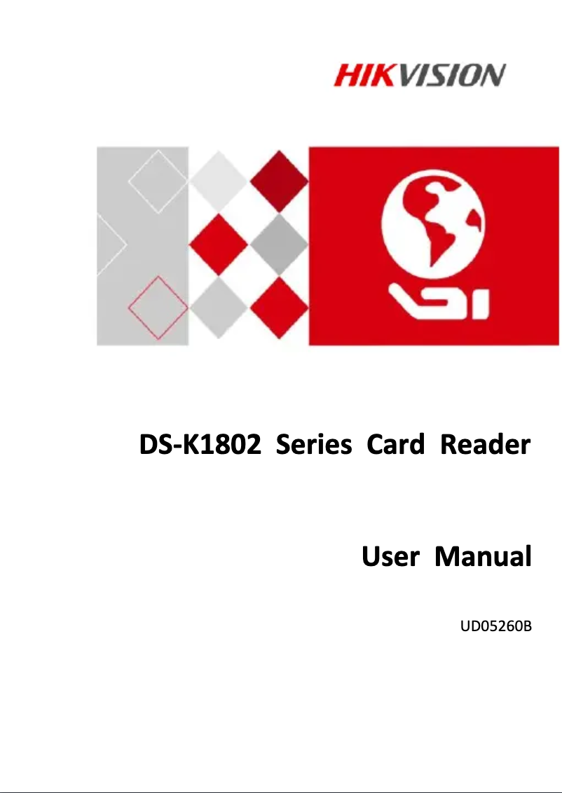 Página nº 1 - Manual de usuario Hikvision DS-K1802