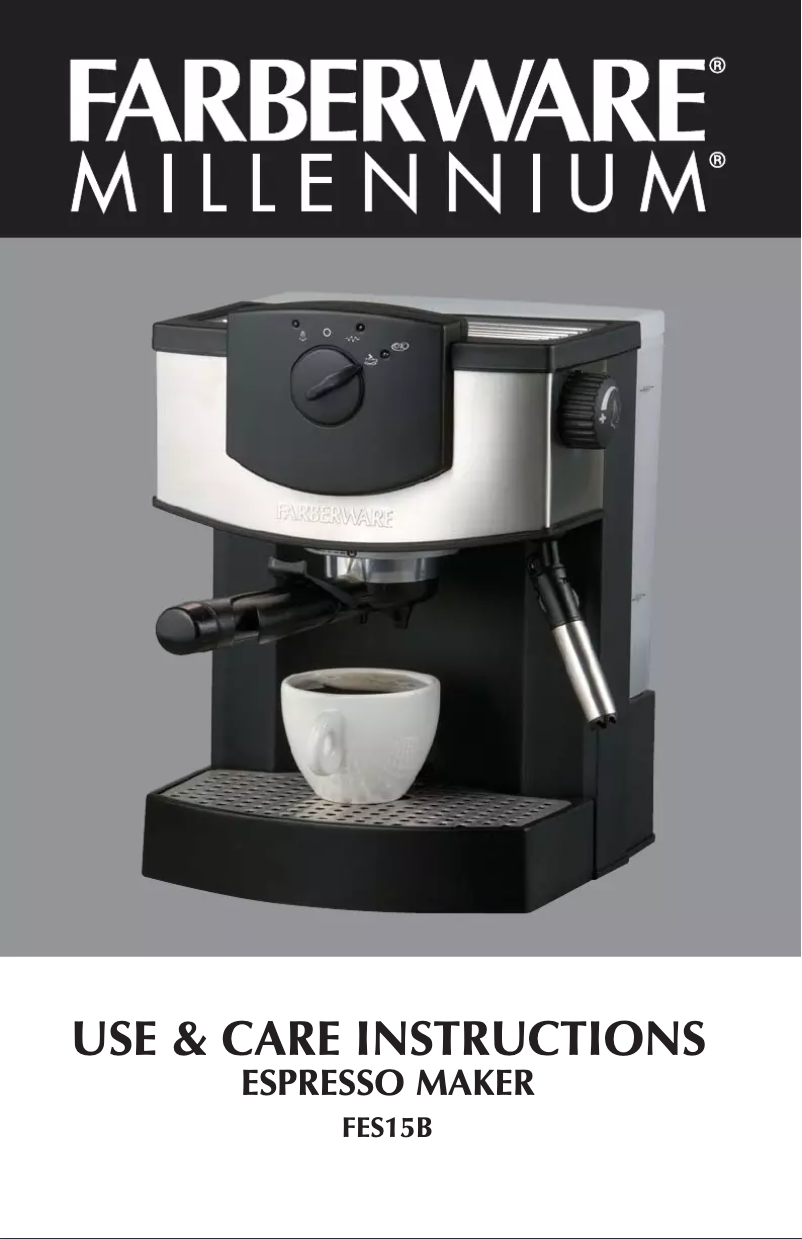 Página 1 del manual Manual de usuario Farberware FES15B