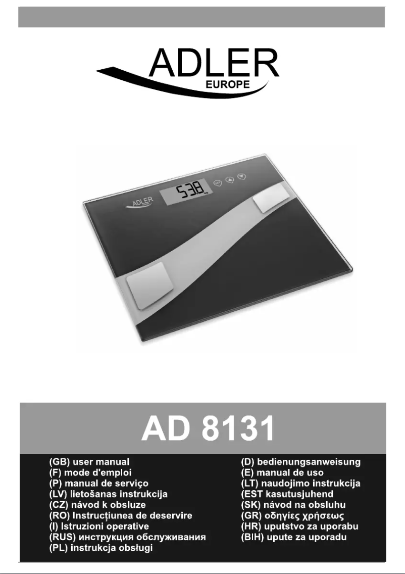 Imagen de la primera página del manual del dispositivo AD 8131