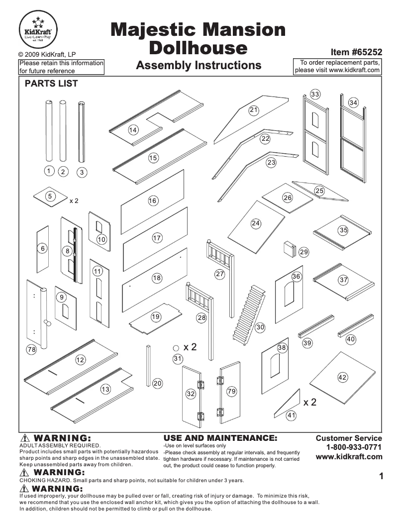 Imagen de la primera página del manual del dispositivo 65252