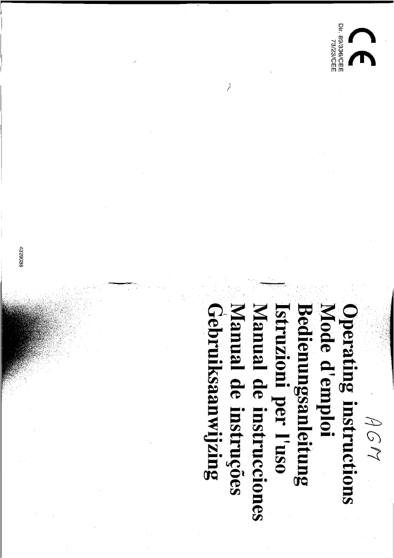 Imagen de la primera página del manual del dispositivo AGM