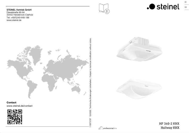 Imagen de la primera página del manual del dispositivo Hallway KNX