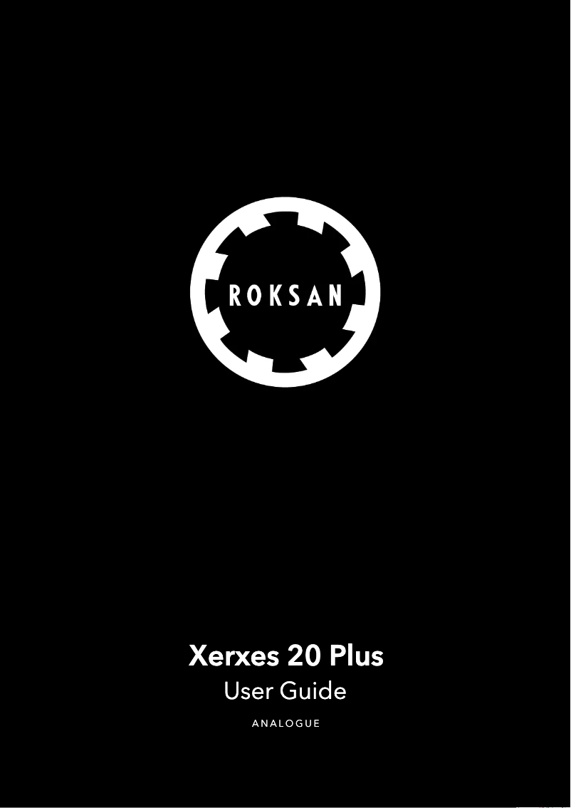 Página 1 del manual Manual de usuario Roksan Xerxes 20 Plus
