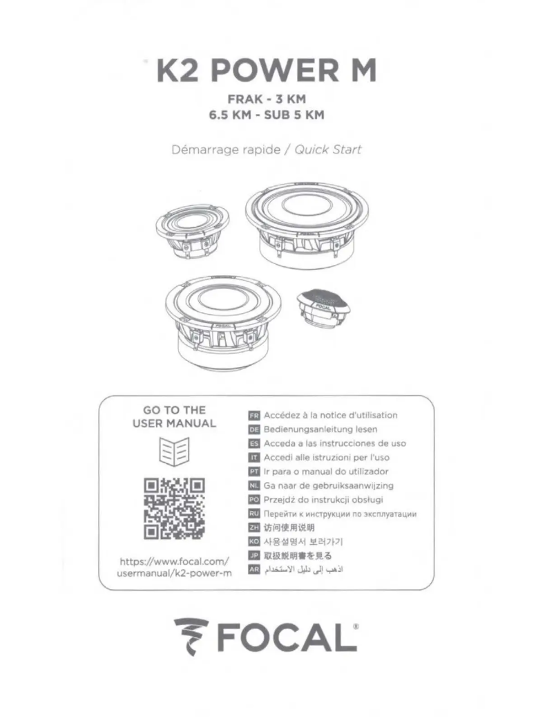Página nº 1 - Manual de instrucciones Focal SUB 5 KM