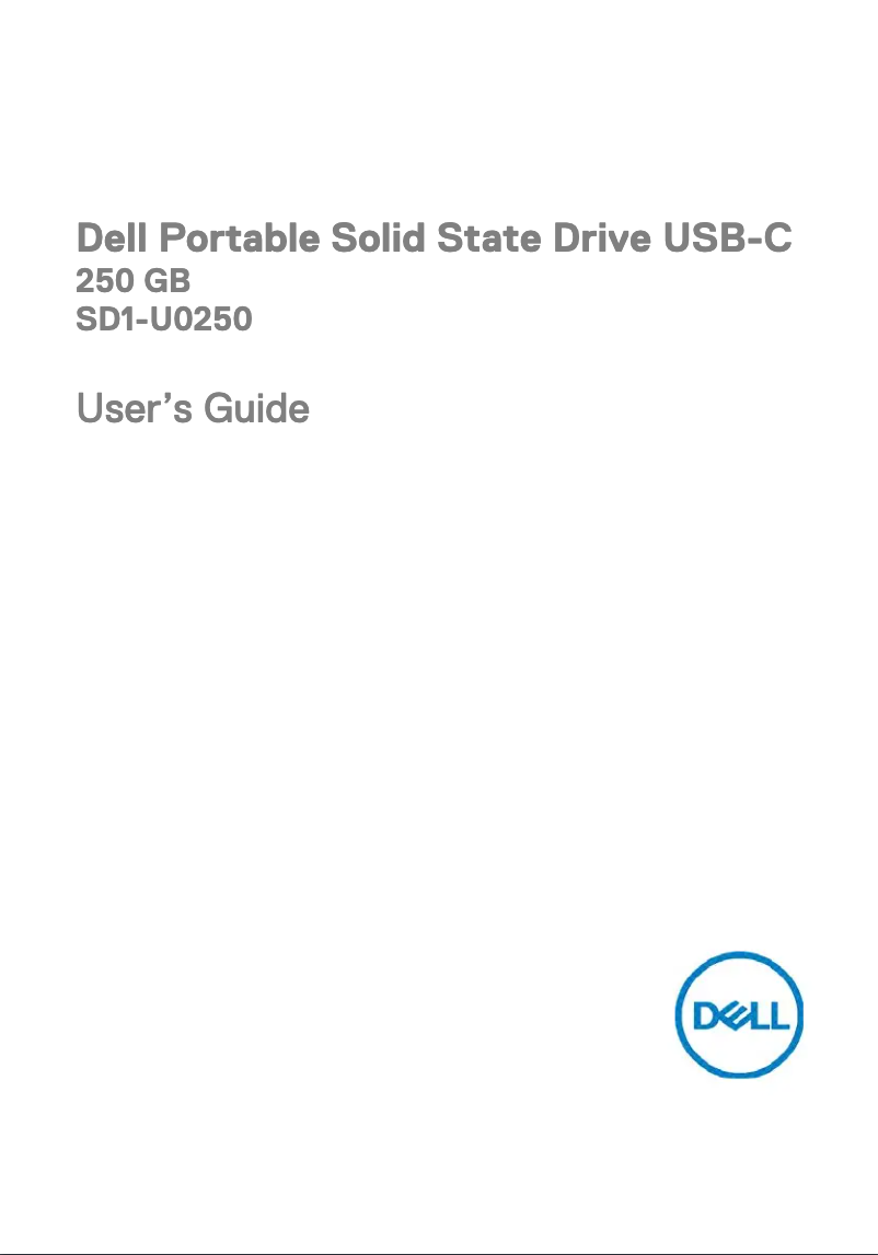 Página nº 1 - Manual de usuario Dell SD1-U0250