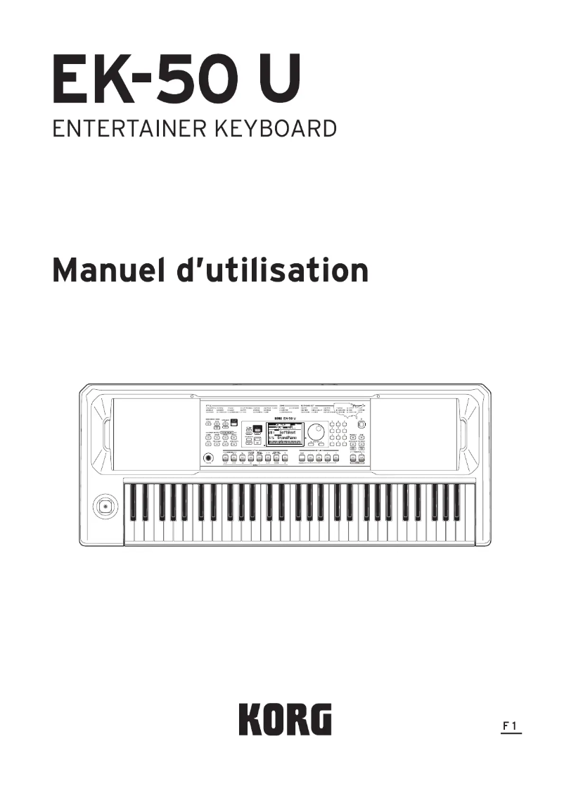 Página 1 del manual Manual de usuario Korg EK-50 U