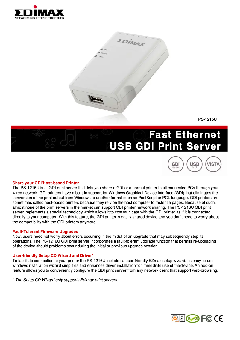 Imagen de la primera página del manual del dispositivo PS-1216U