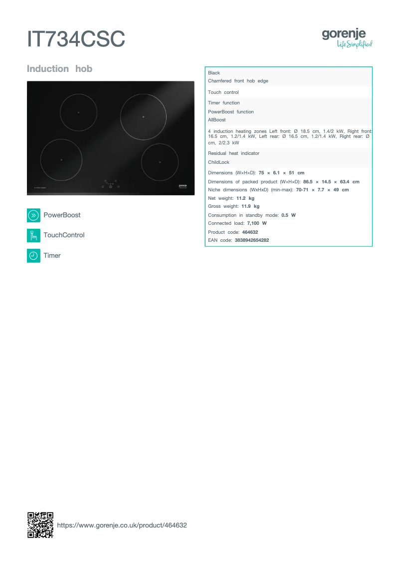 Imagen de la primera página del manual del dispositivo IT734CSC
