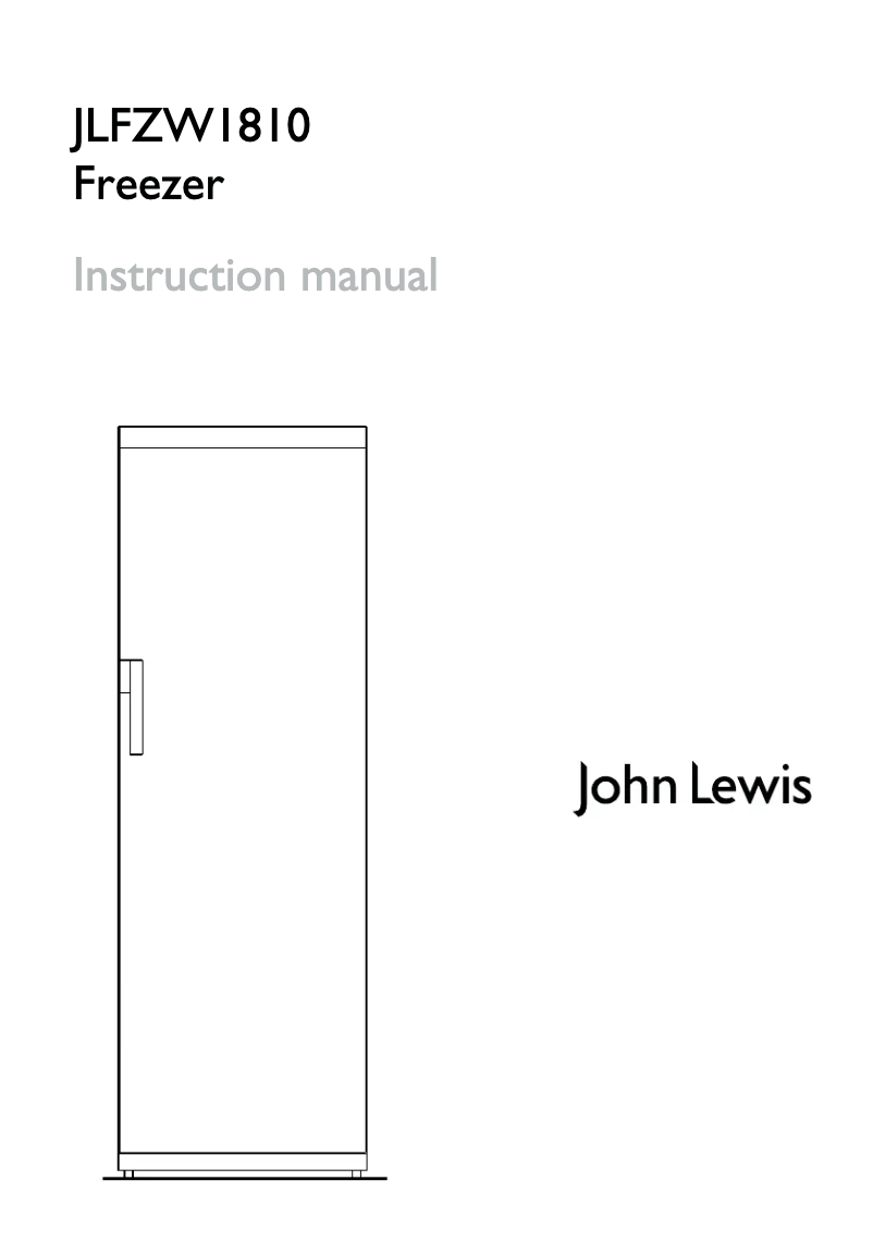 Página 1 del manual Manual de usuario John Lewis JLFZW 1810