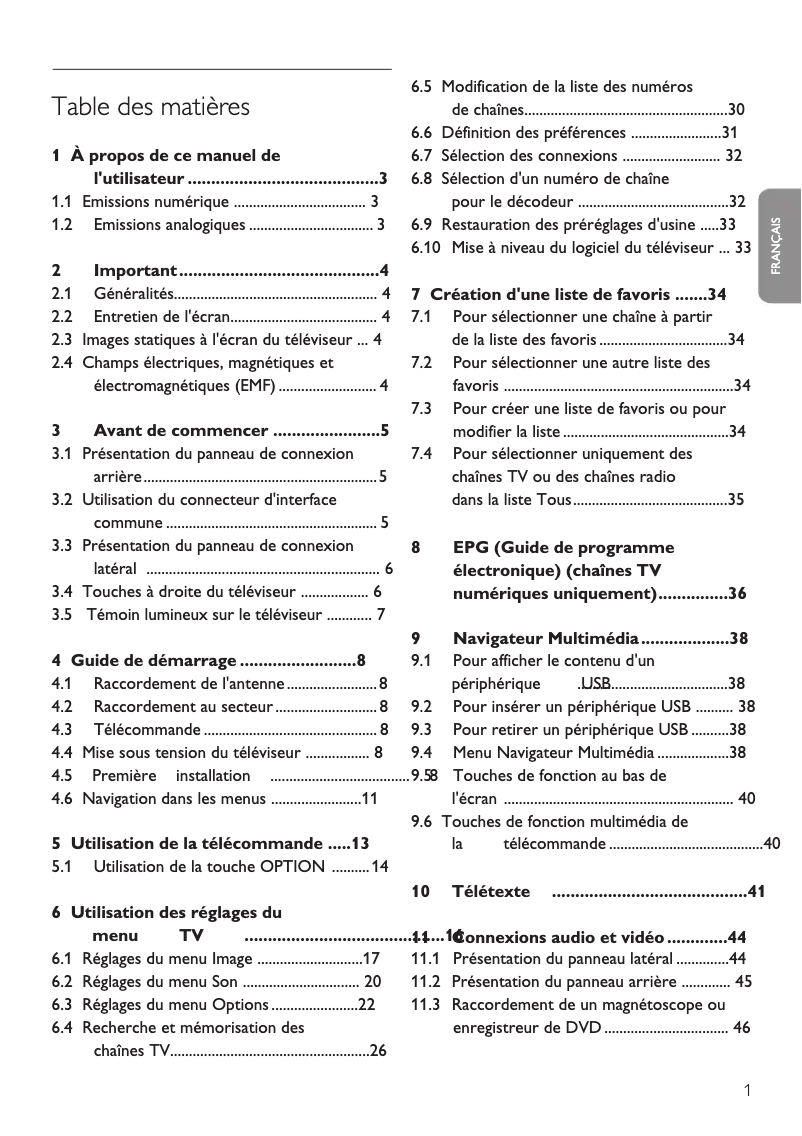 Página 1 del manual Manual de instrucciones Philips 37PFL7562D