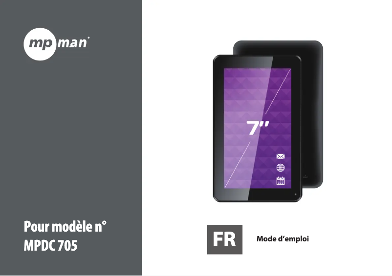 Imagen de la primera página del manual del dispositivo MPDC705