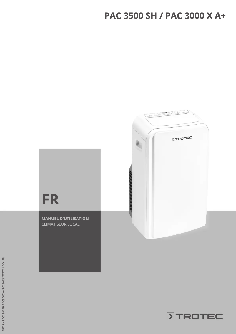 Página 1 del manual Manual de usuario Trotec PAC 3000 X