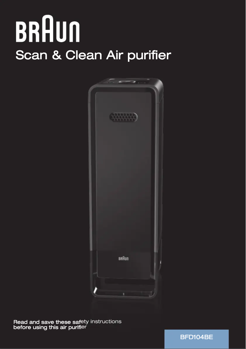 Imagen de la primera página del manual del dispositivo Scan & Clean BFD104BE