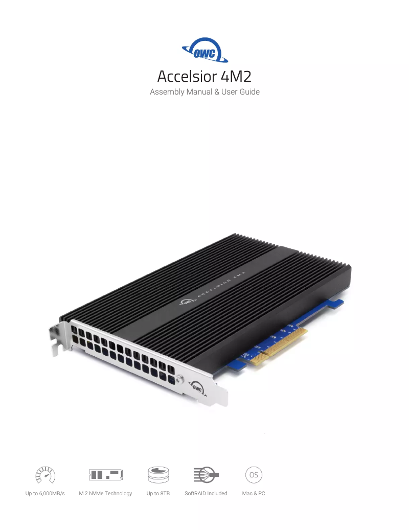 Imagen de la primera página del manual del dispositivo Accelsior 4M2