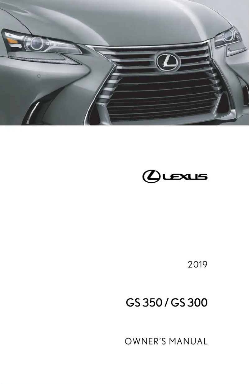 Imagen de la primera página del manual del dispositivo GS 350 AWD (2019)