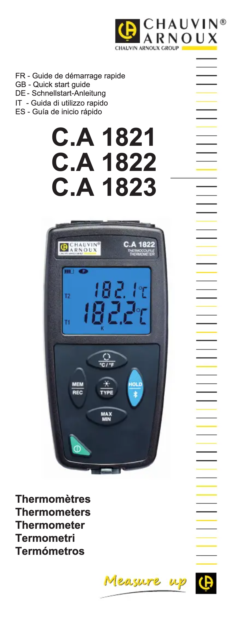 Imagen de la primera página del manual del dispositivo C.A 1823