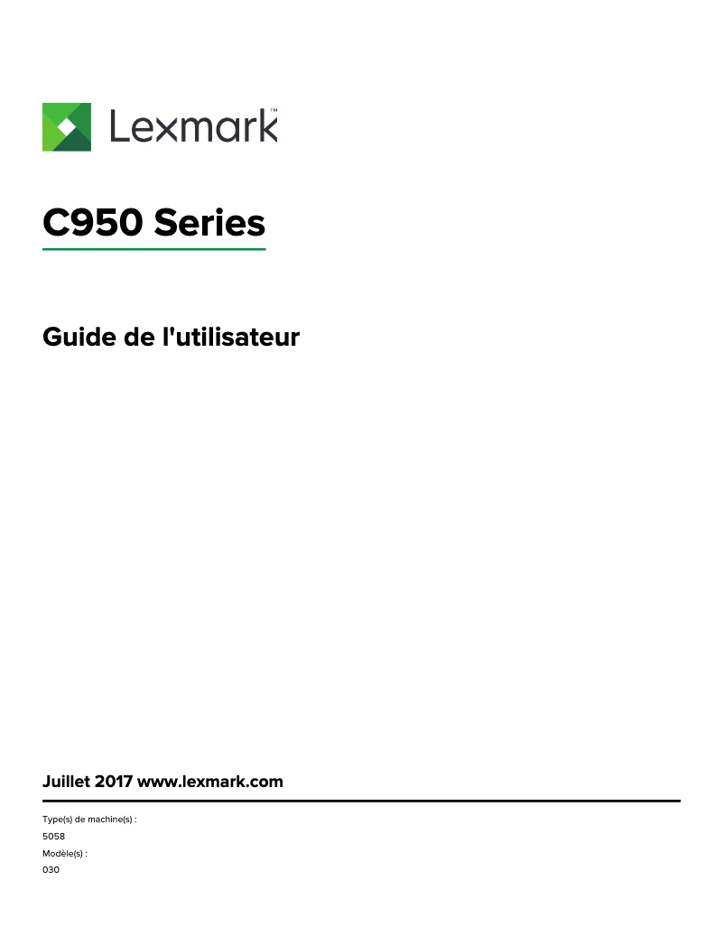 Imagen de la primera página del manual del dispositivo C950