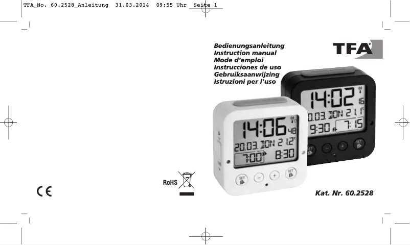 Página nº 1 - Manual de usuario TFA 60.2528.54