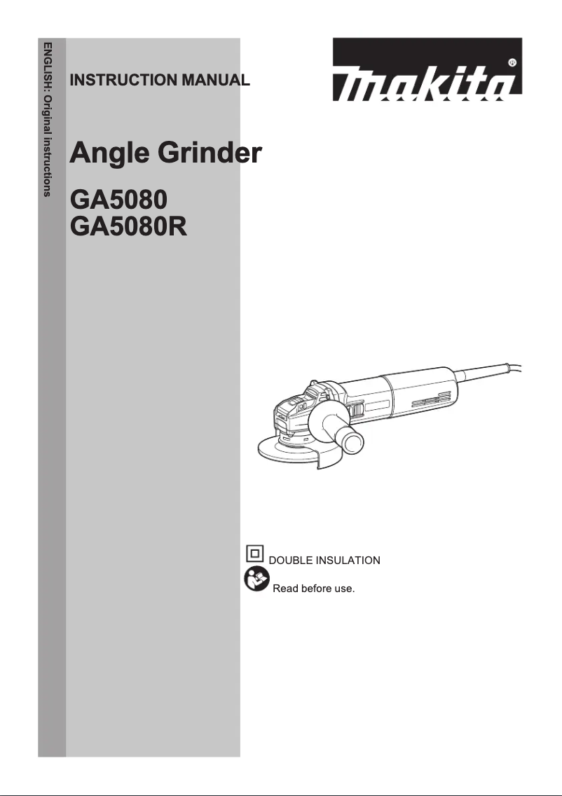 Página 1 del manual Manual de usuario Makita GA5080RX05