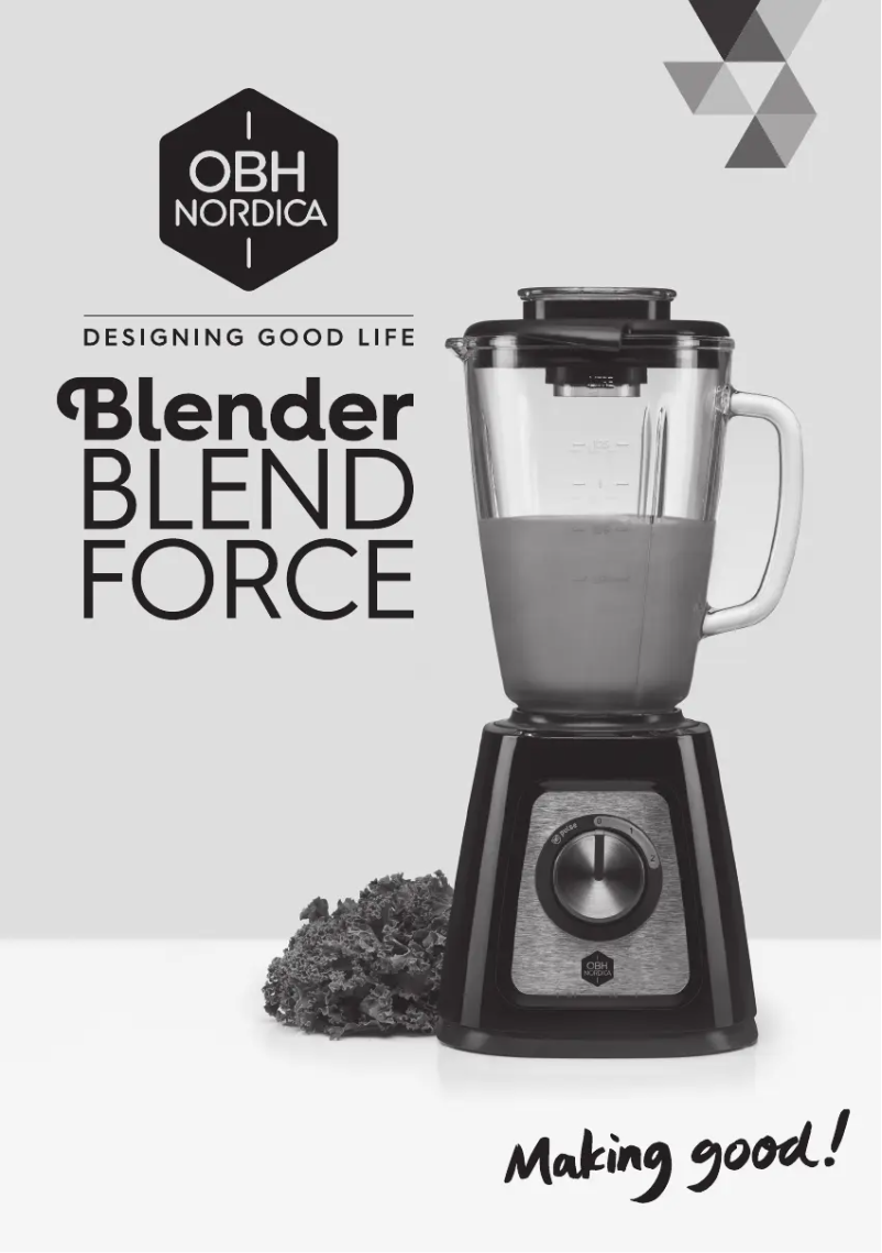 Página nº 1 - Manual de usuario OBH Nordica Blendforce LH4201S0