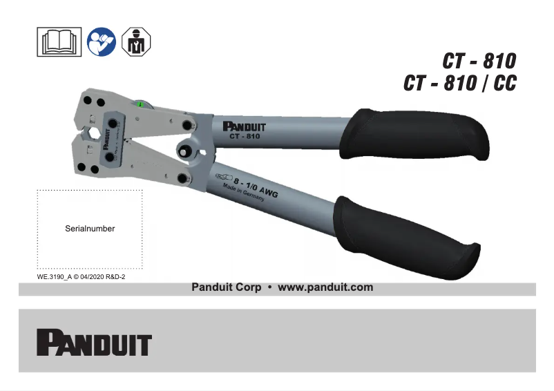 Imagen de la primera página del manual del dispositivo CT-810