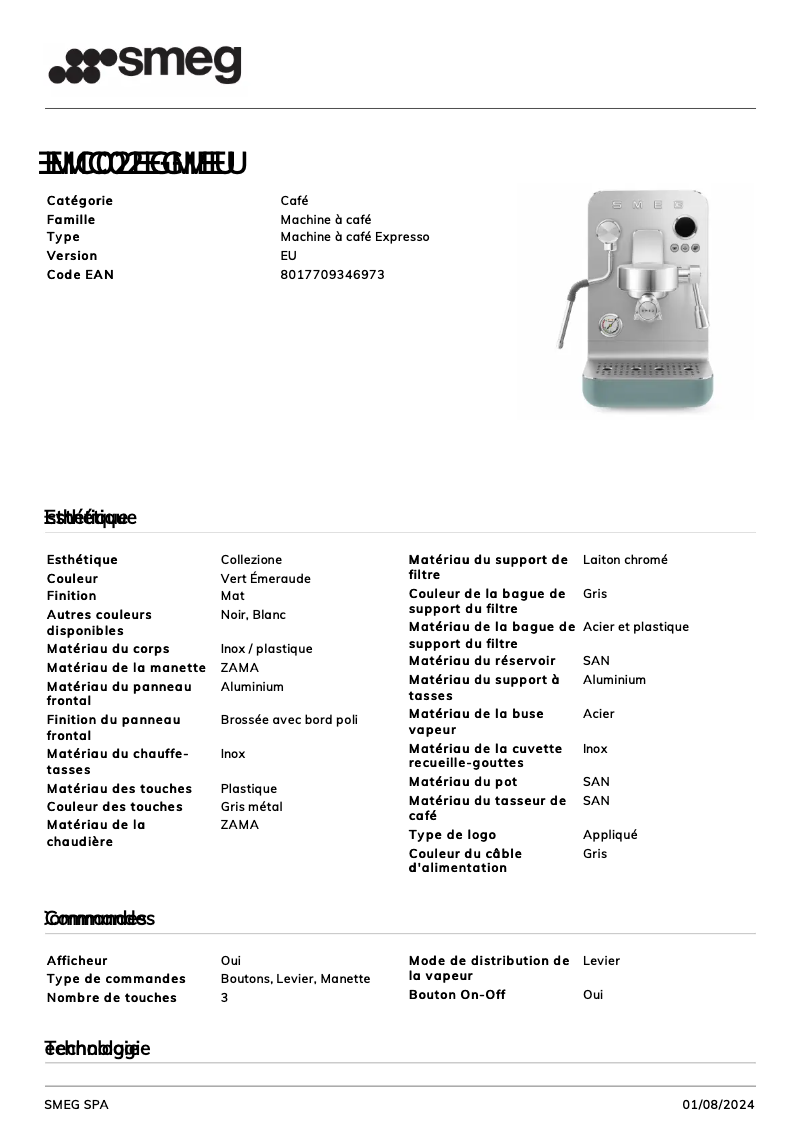 Imagen de la primera página del manual del dispositivo EMC02