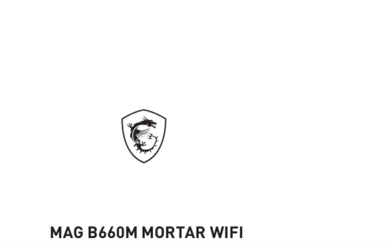 Página 1 del manual Manual de usuario MSI MAG B660M Mortar WIFI