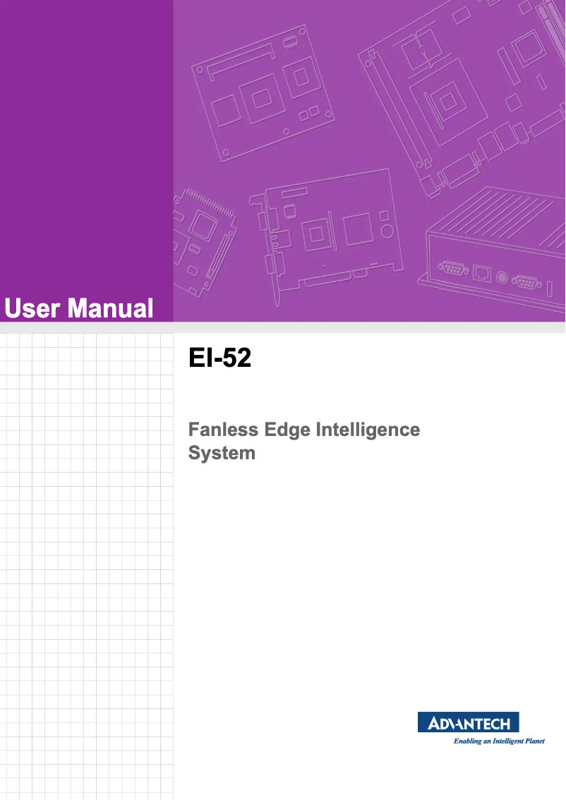 Imagen de la primera página del manual del dispositivo EI-52-U0A1