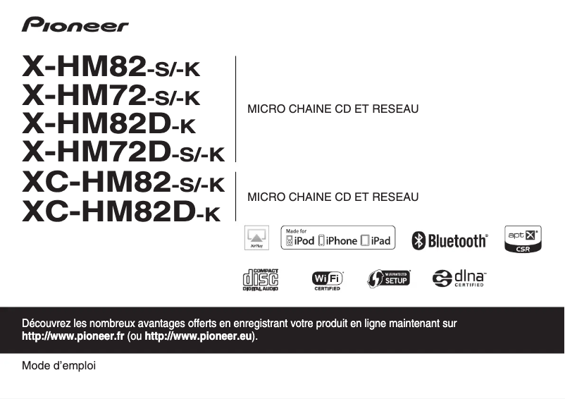 Página 1 del manual Manual de usuario Pioneer X-HM82-S