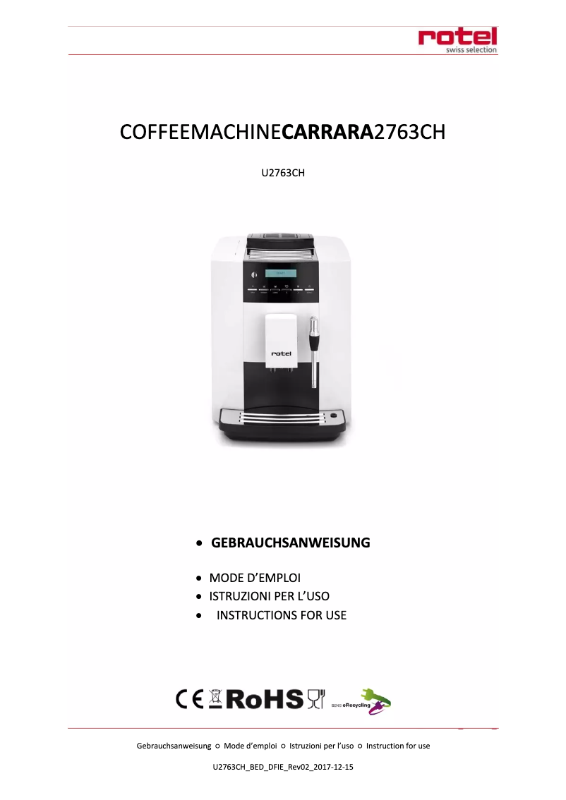 Imagen de la primera página del manual del dispositivo U2763CH