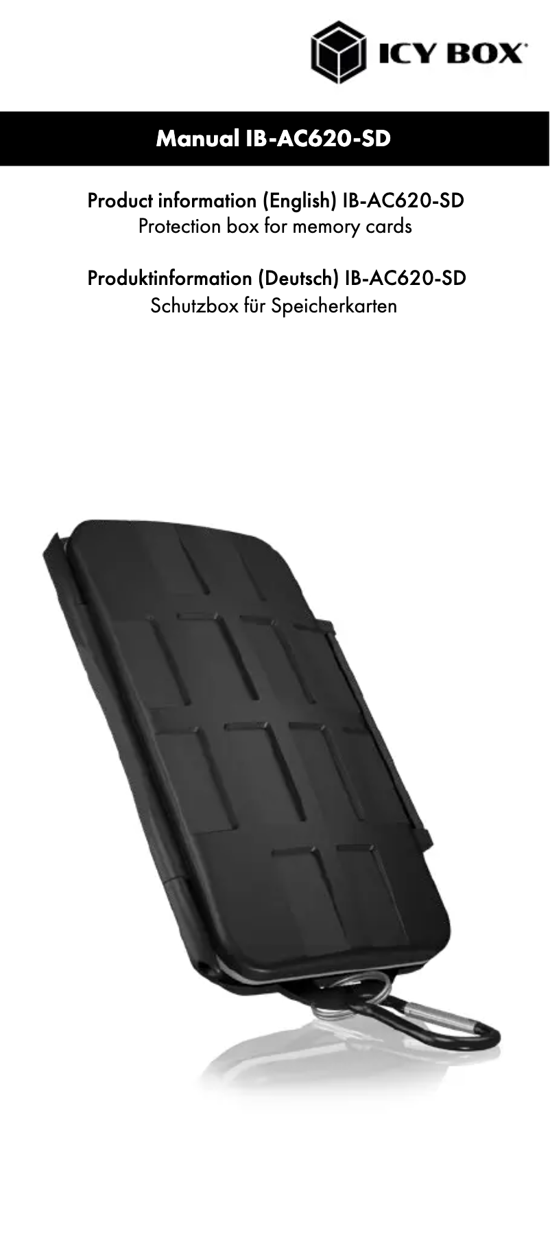 Imagen de la primera página del manual del dispositivo IB-AC620-SD