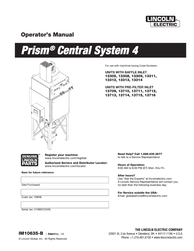 Imagen de la primera página del manual del dispositivo Prism 4