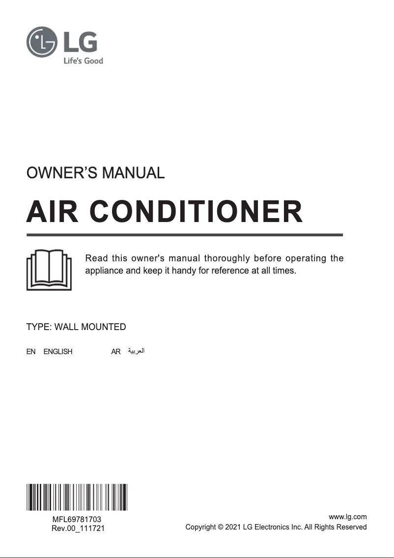 Página 1 del manual Manual de usuario LG S4NW24K22ME