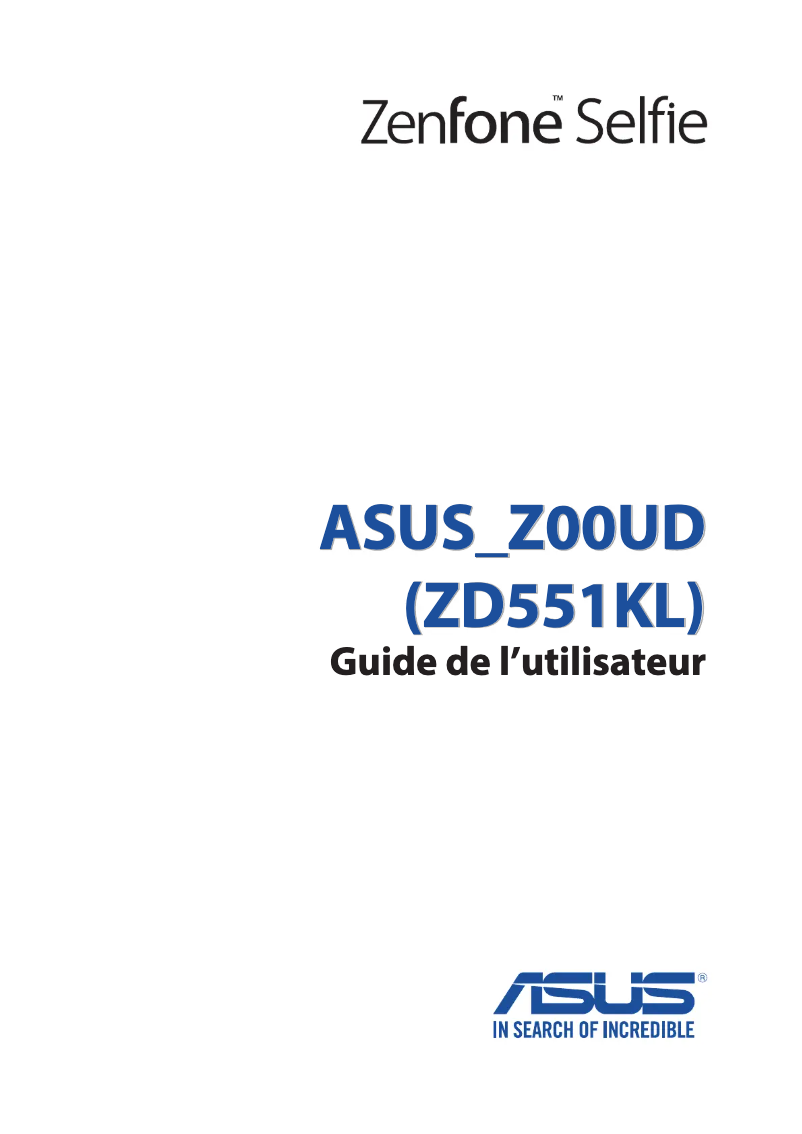 Imagen de la primera página del manual del dispositivo ZenFone 90AZ00U6