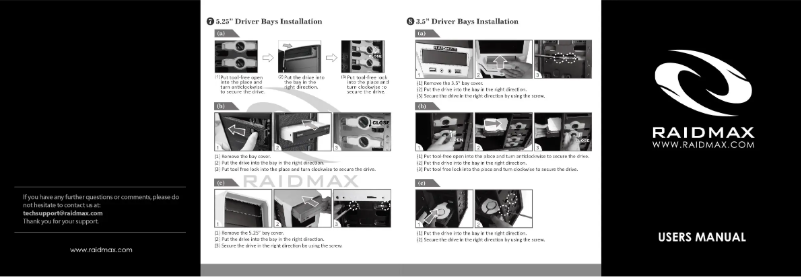 Página nº 1 - Manual de usuario Raidmax Super Hurricane ATX-248NWU